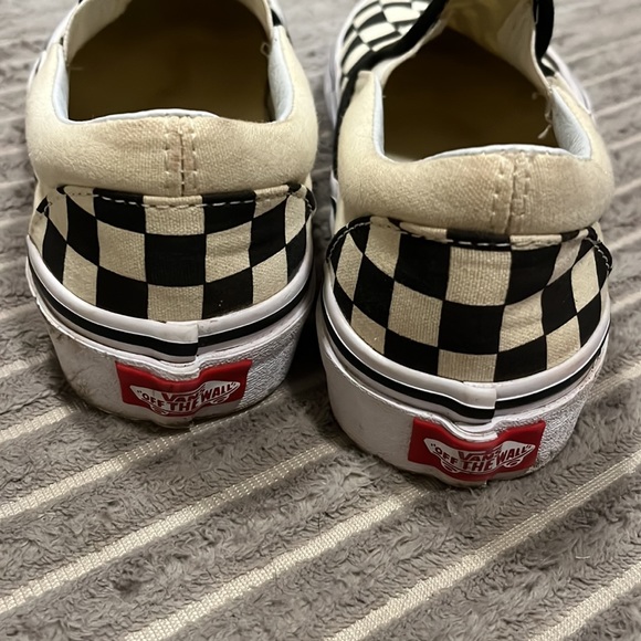 Womens classic checkers slip on Vans shoes/slides - Picture 2 of 5